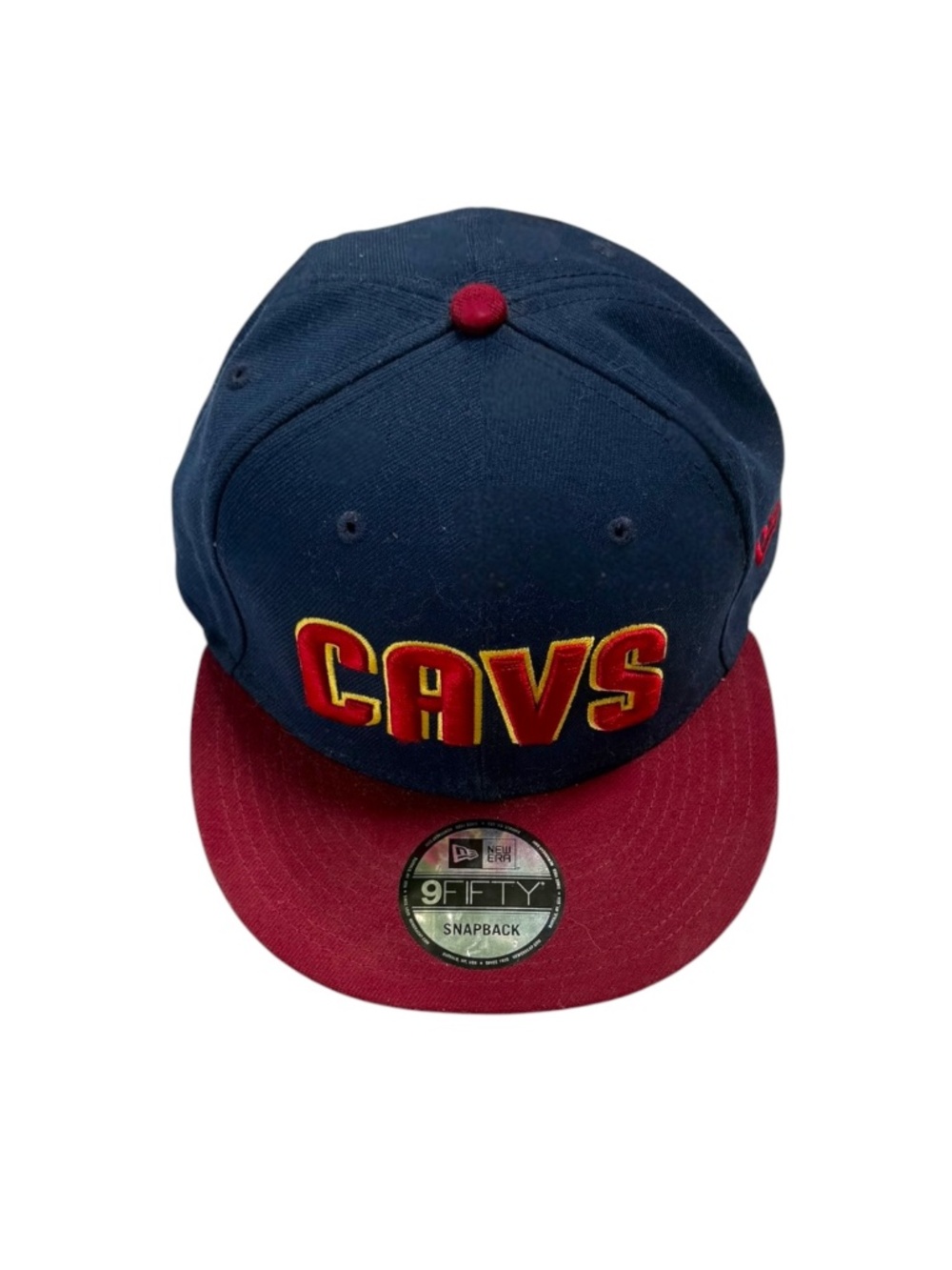 New Era Cleveland Cavaliers 9FIFTY Snapback Hat Navy Wine Red OSFM